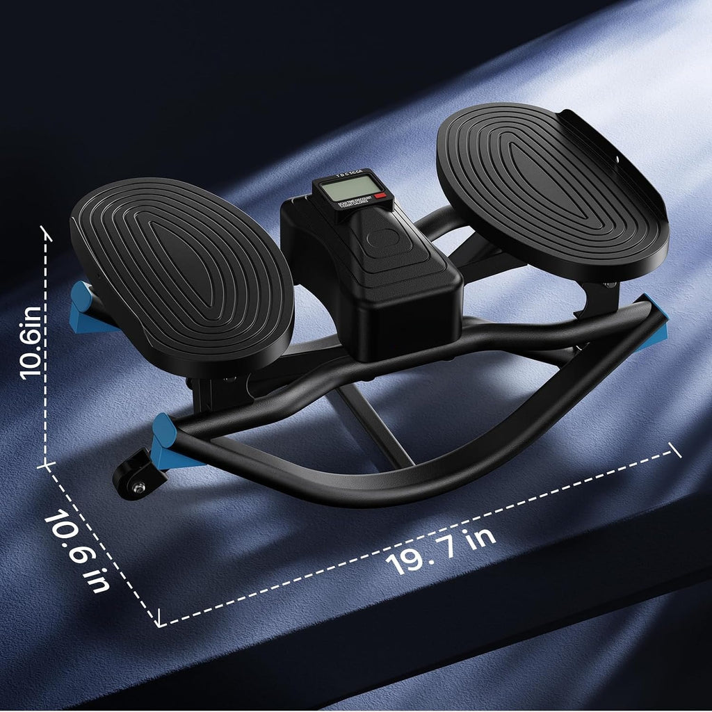 3D Rocking Stair Stepper with Resistance Bands