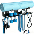 Wall‑Mount Heavy‑Duty Multi‑Hook Gym Storage Rack