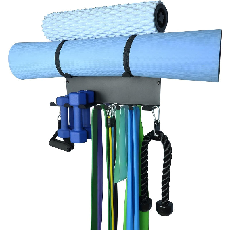 Wall‑Mount Multi‑Purpose Gym Storage Rack