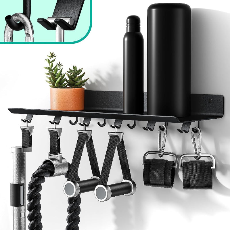 Wall‑Mount Gym Storage Floating Shelf