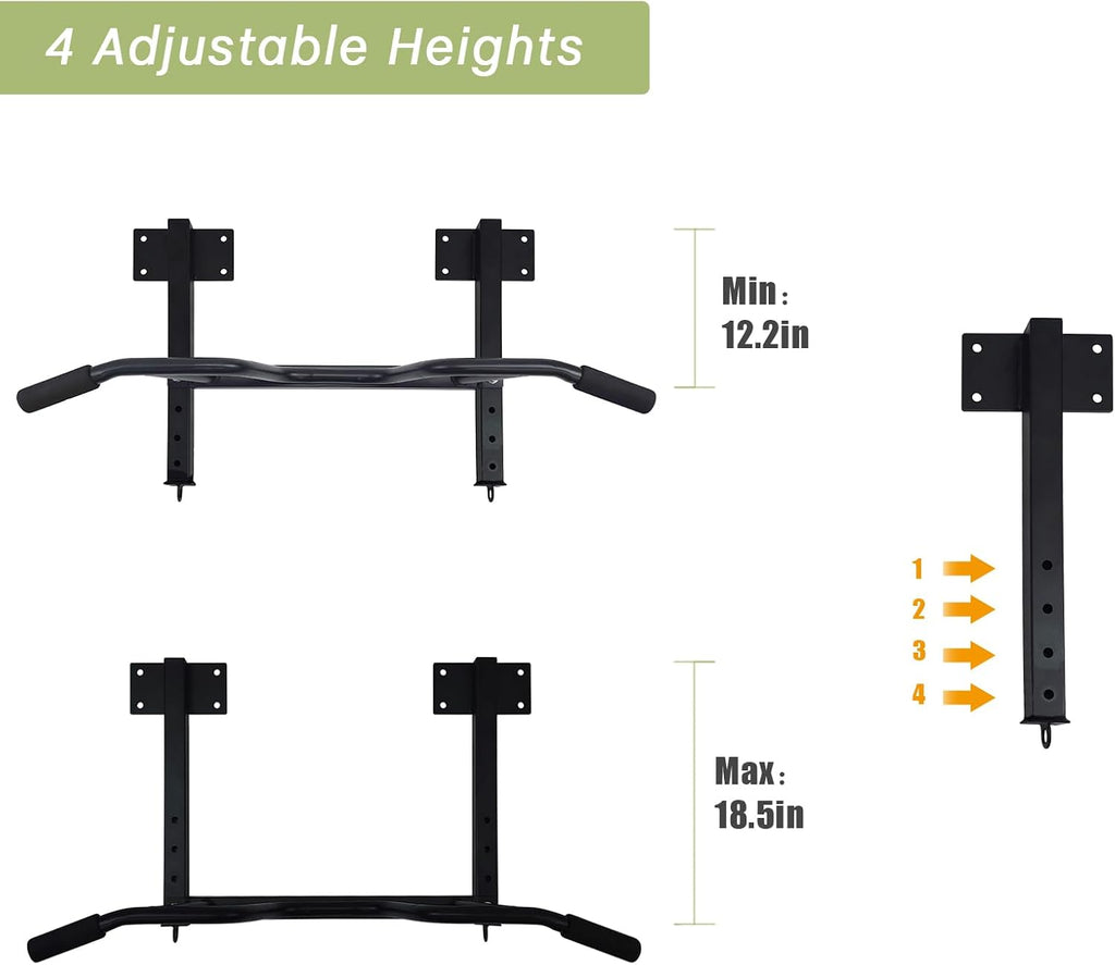 Ceiling‑Mounted Multi‑Grip Pull Up Bar