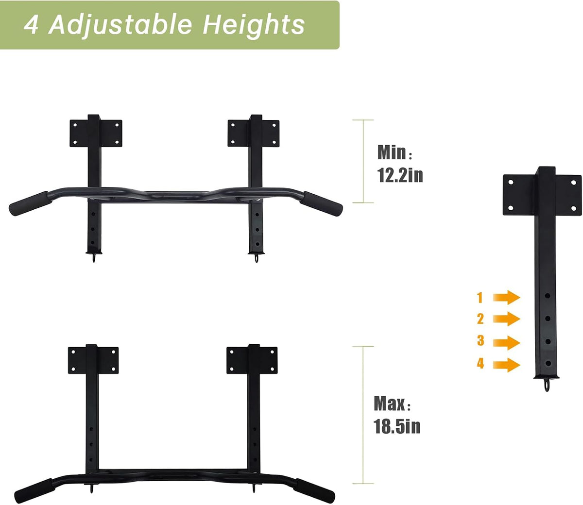 Ceiling‑Mounted Multi‑Grip Pull Up Bar