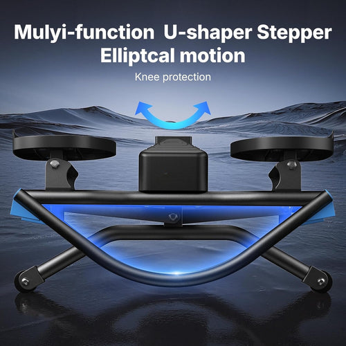 3D Rocking Stair Stepper with Resistance Bands