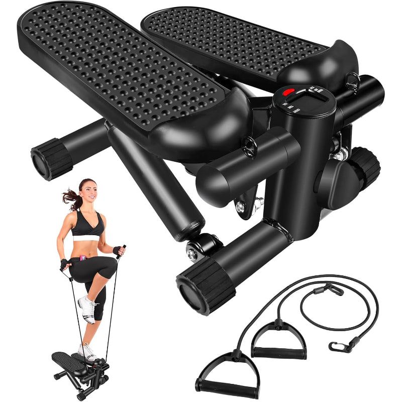 Mini Stepper with LCD & Resistance Bands