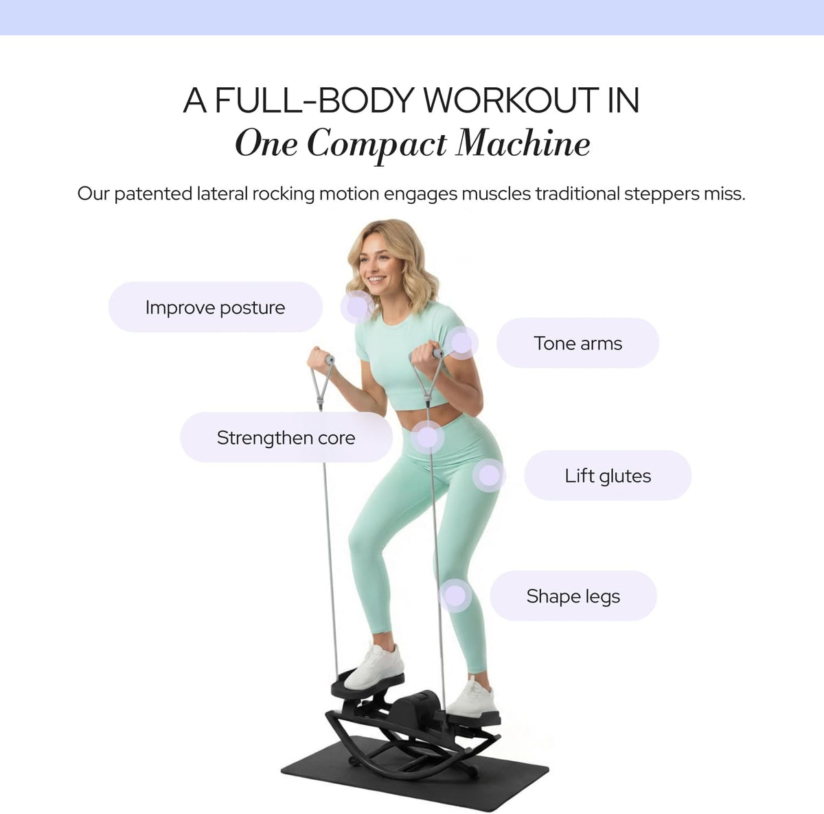 Side‑to‑Side Rocking Exercise Stepper