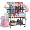 Rolling Heavy‑Duty Multi‑Purpose Home Gym Storage Rack