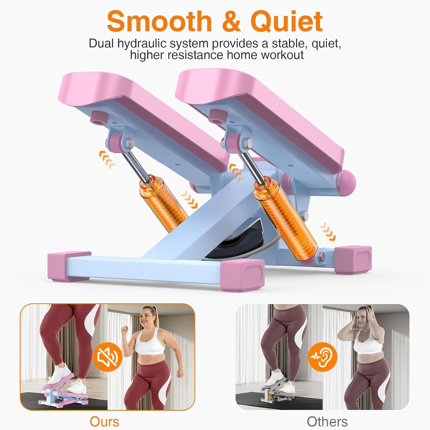 Mini Stair Stepper with Resistance Band