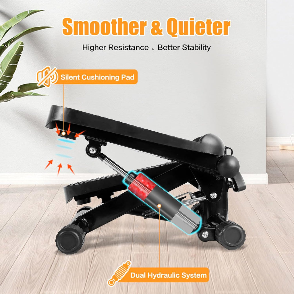 Mini Stepper with LCD & Resistance Bands
