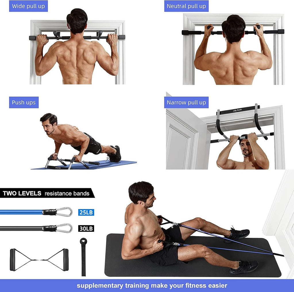 Doorway Multi‑Grip Pull‑Up Bar