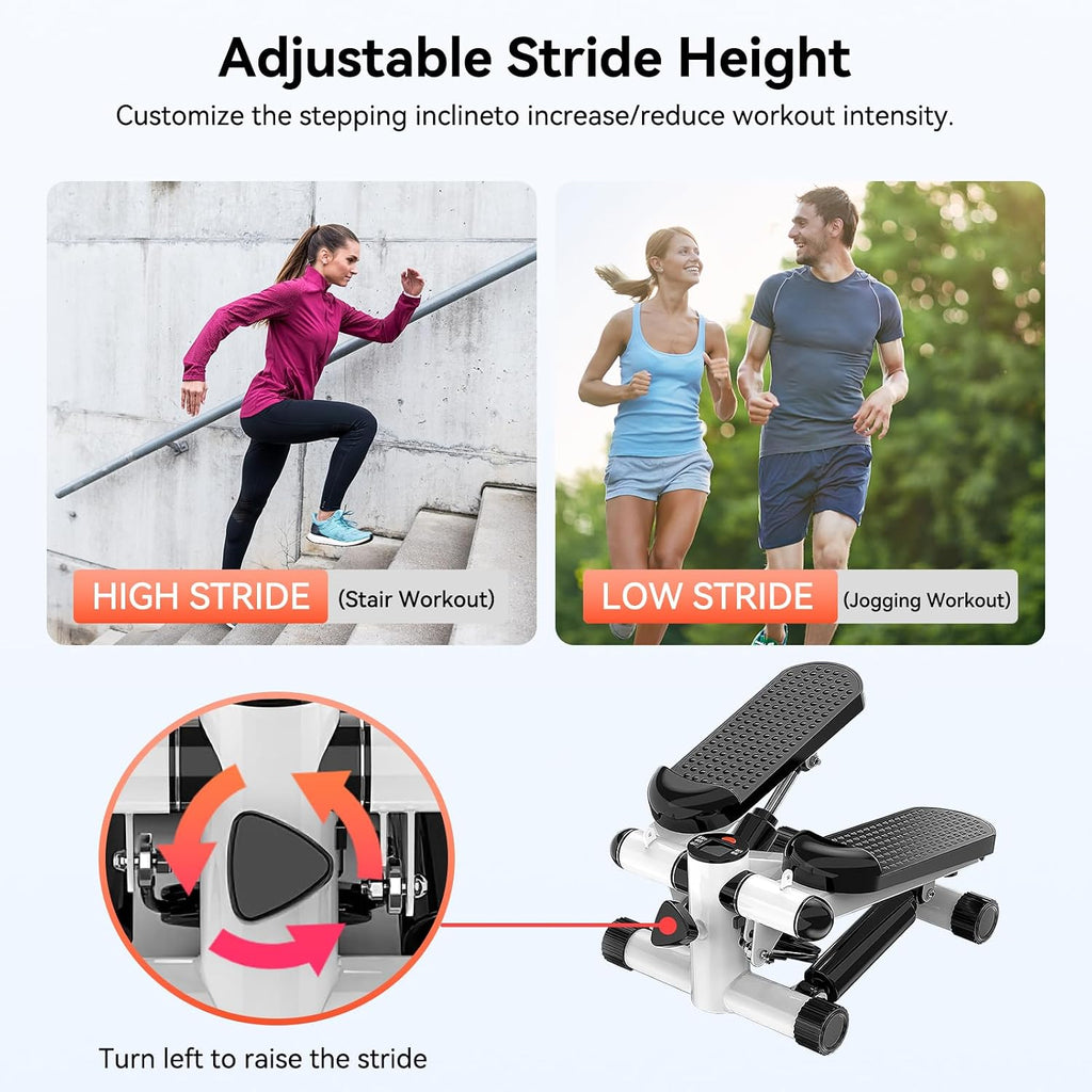 Mini Stepper with LCD & Resistance Bands