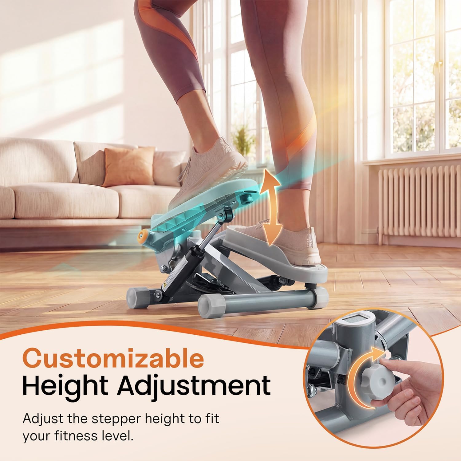 Twist Mini Stepper with Resistance Bands