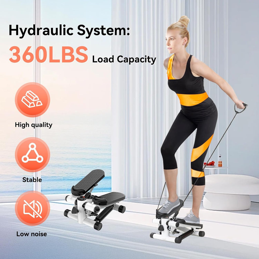 Mini Stepper with LCD & Resistance Bands