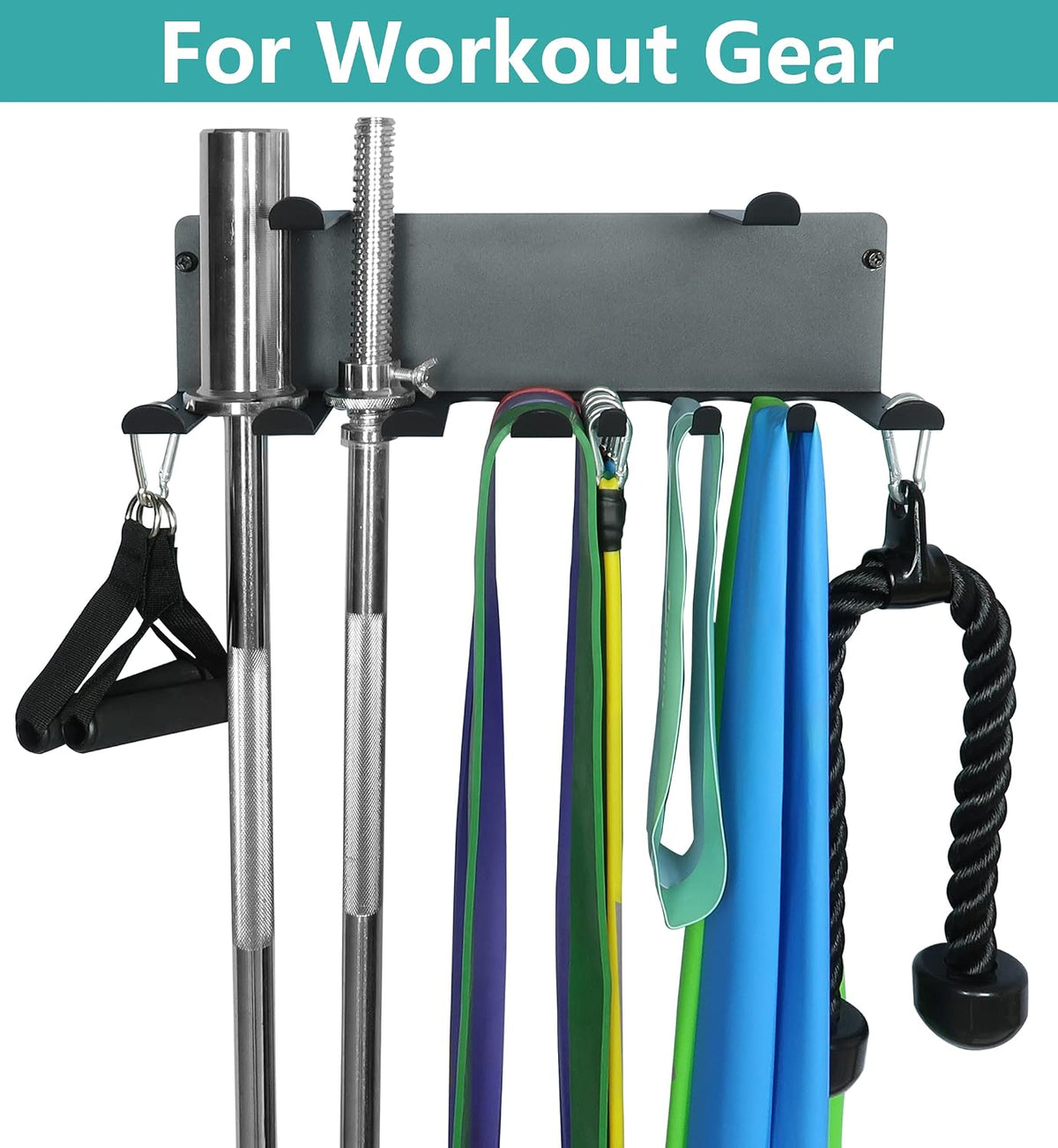 Wall‑Mount Multi‑Purpose Gym Storage Rack