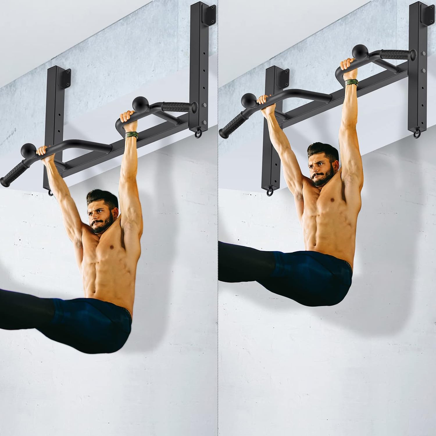 Ceiling‑Mounted Pull Up Bar with Hanger