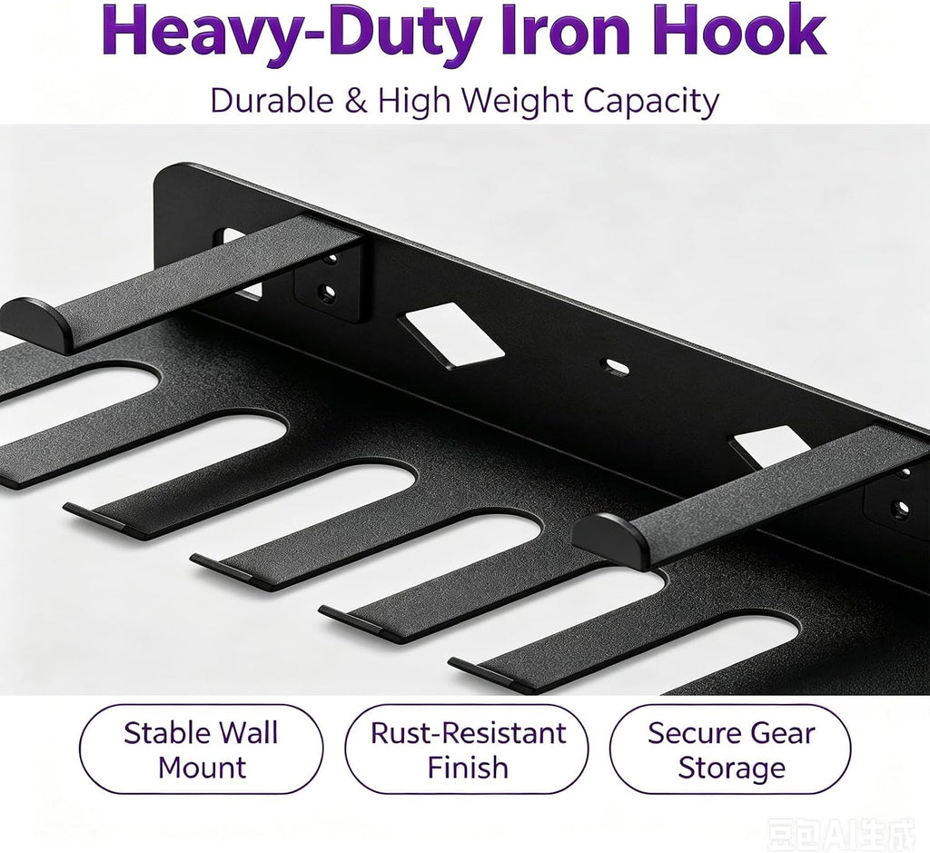 Wall‑Mount Steel Gym Storage Rack