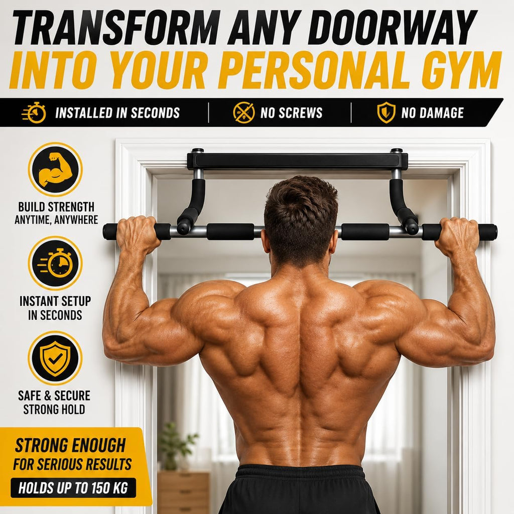 Foldable Wall‑Mounted Pull‑Up Bar