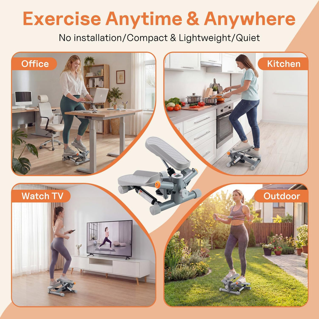 Twist Mini Stepper with Resistance Bands