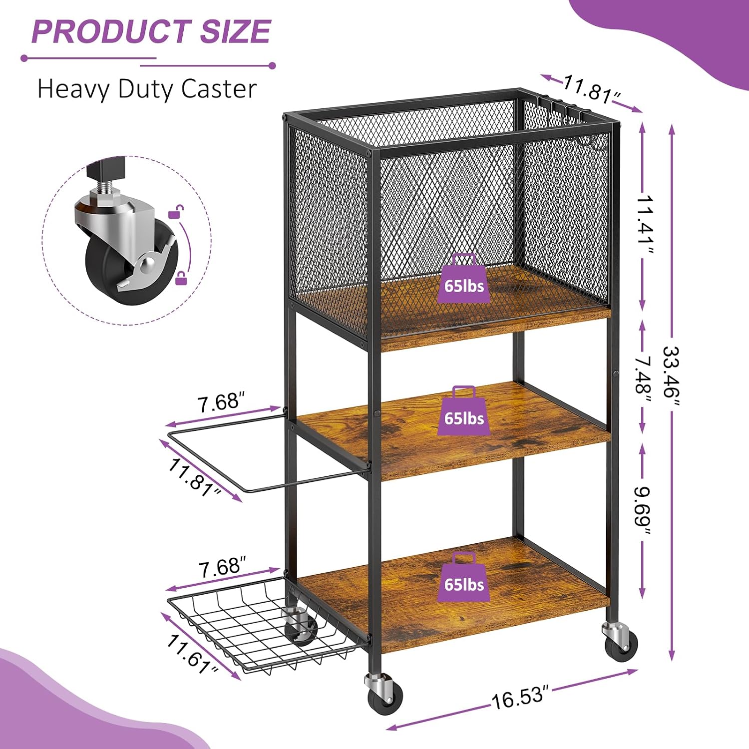 Rolling Multi‑Purpose Dumbbell Gym Storage Rack