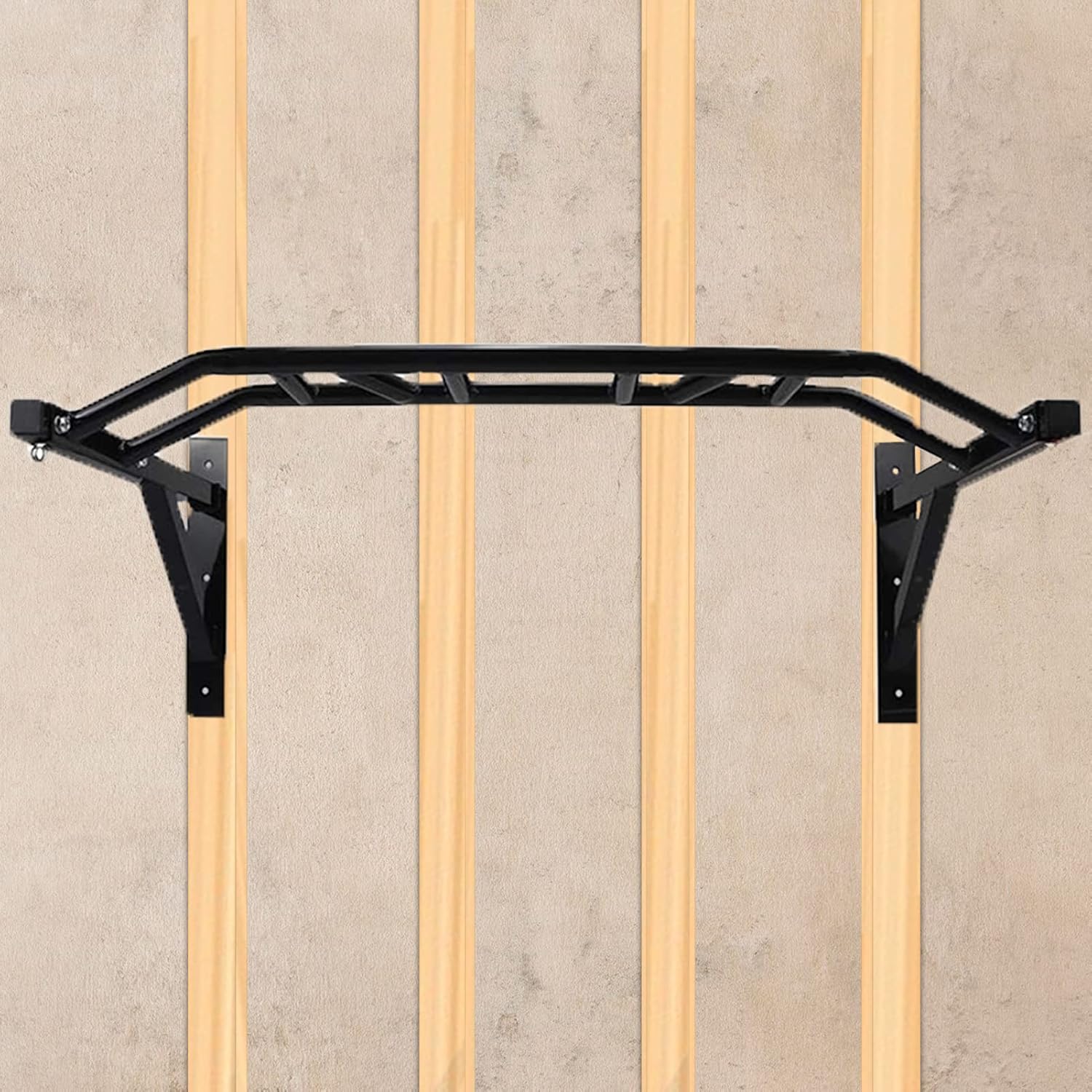 Wall‑Mounted Pull‑Up Bar with Dip Stand