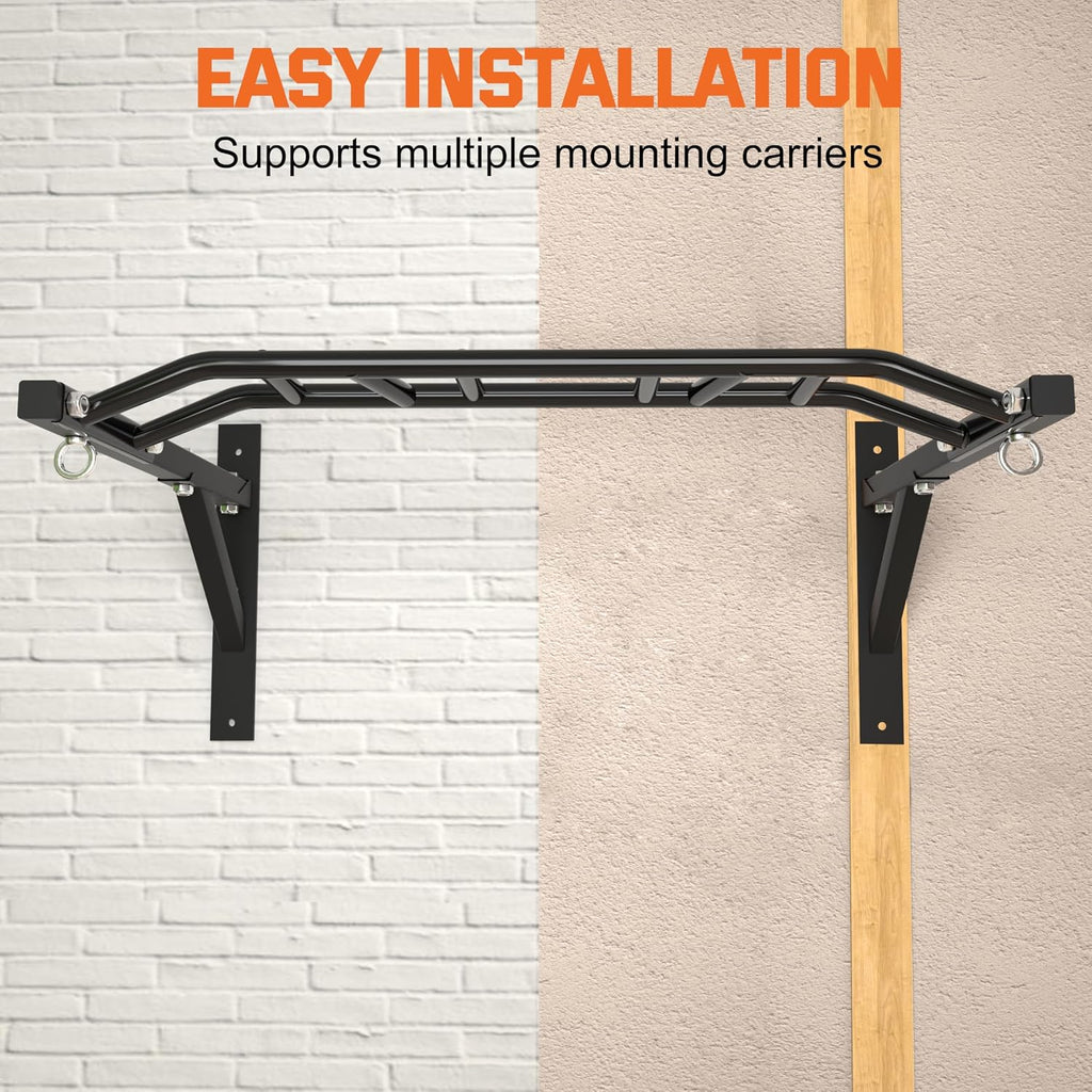Wall‑Mounted Multi‑Grip Pull‑Up Bar