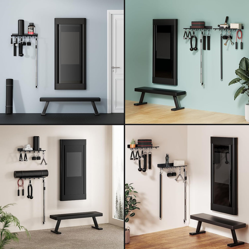 Wall‑Mount Gym Storage Floating Shelf