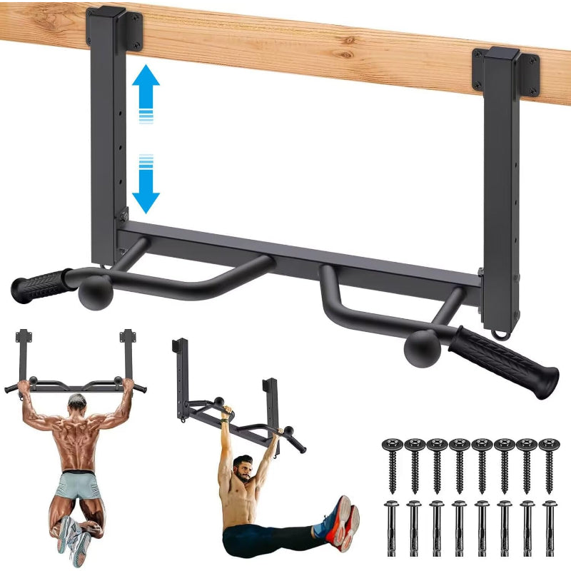 Ceiling‑Mounted Pull Up Bar with Hanger