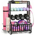 Rolling Adjustable Heavy‑Duty Dumbbell Storage Rack