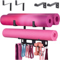 Wall‑Mount Multi‑Hook Gym Storage Rack